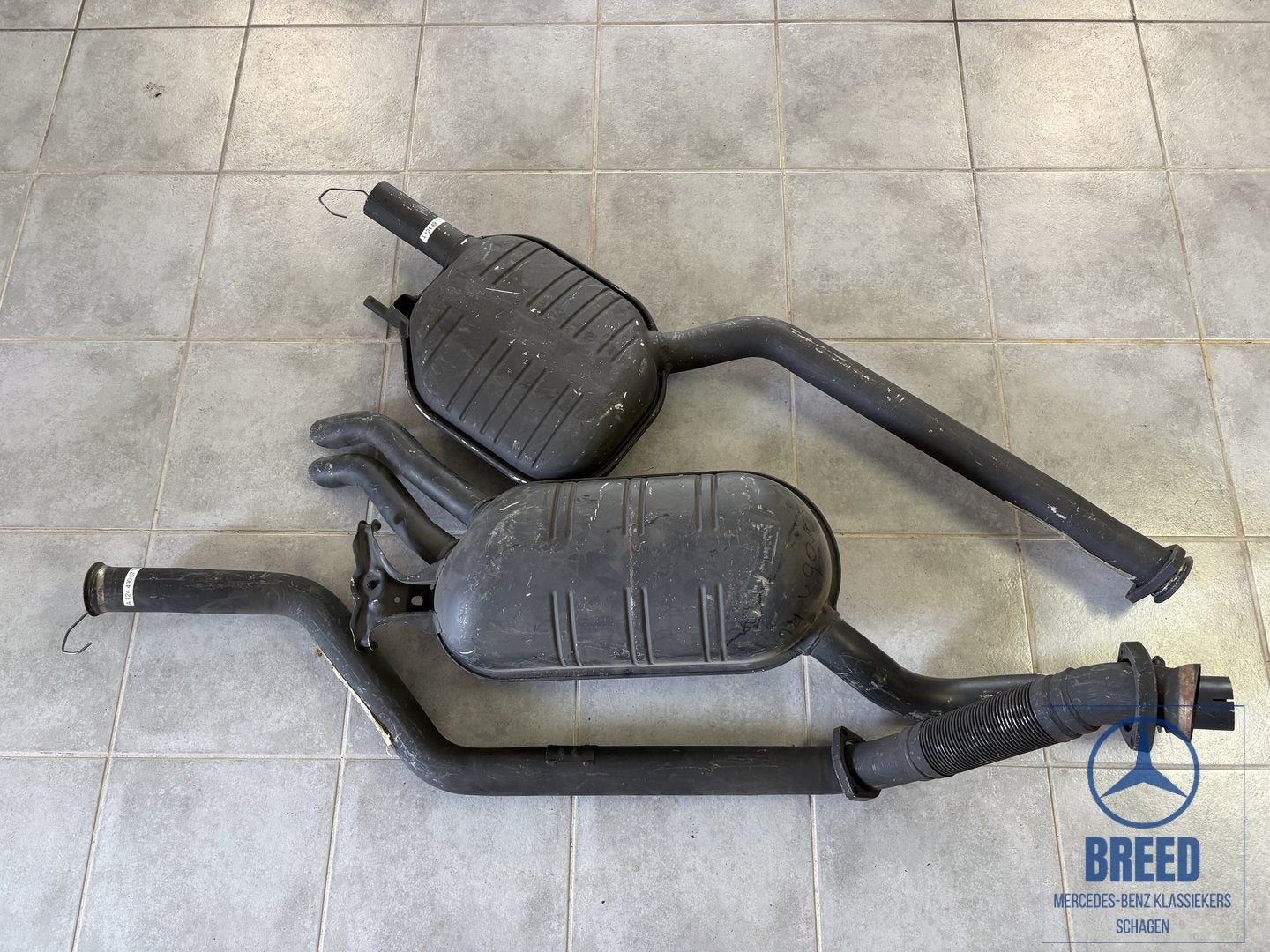 NOS complete uitlaat voor Mercedes-Benz W124 300D Turbodiese, Auto-onderdelen, Ophalen, -, Nieuw, -