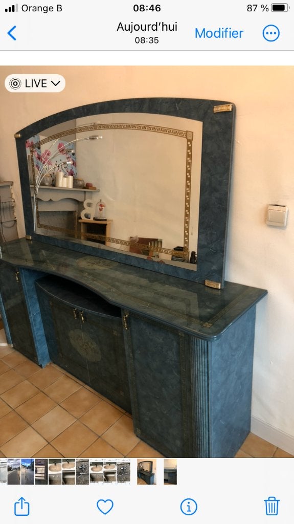 Buffet avec miroir 20 euros, Enlèvement, Pin, Avec porte(s)