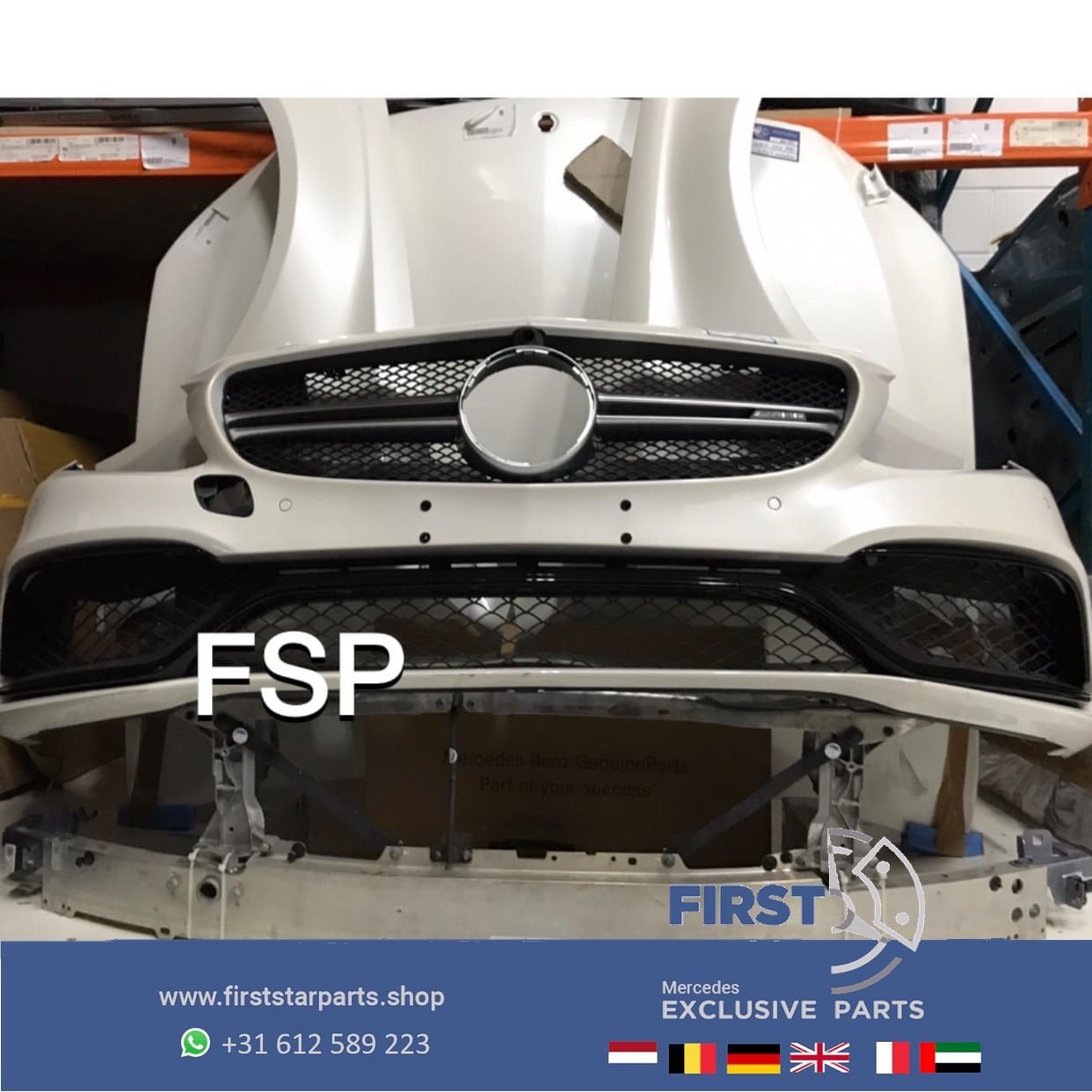W205 C Klasse 63 AMG Voorkop onderdelen Mercedes Front C63 v, Utilisé, -, Avant, -