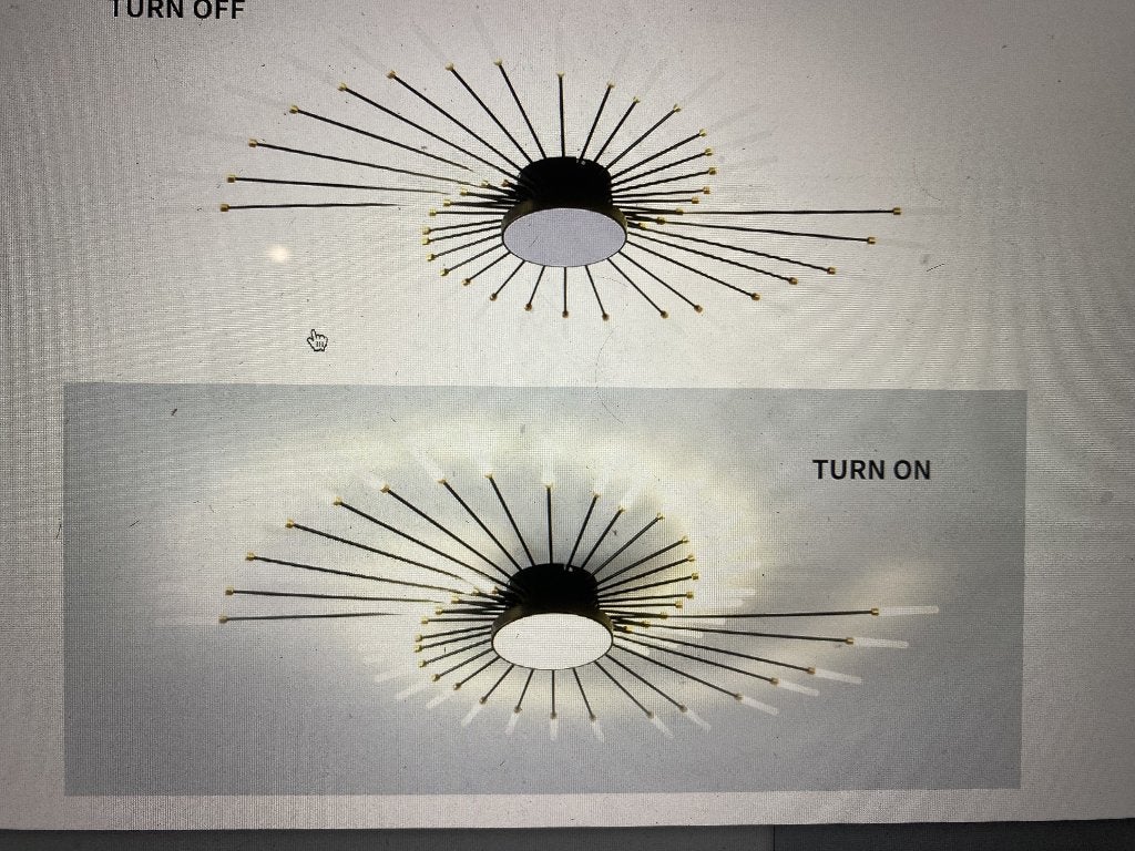 Plafonnier LED moderne, Ophalen, Zo goed als nieuw