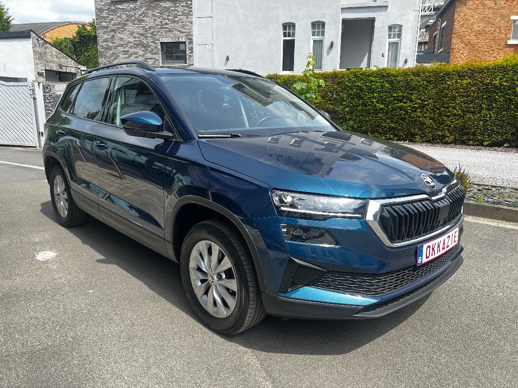 Skoda Karoq 1.5 TSI ACT Clever DSG, Auto's, Skoda, Stof, 1498 cc, 4 cilinders, Blauw