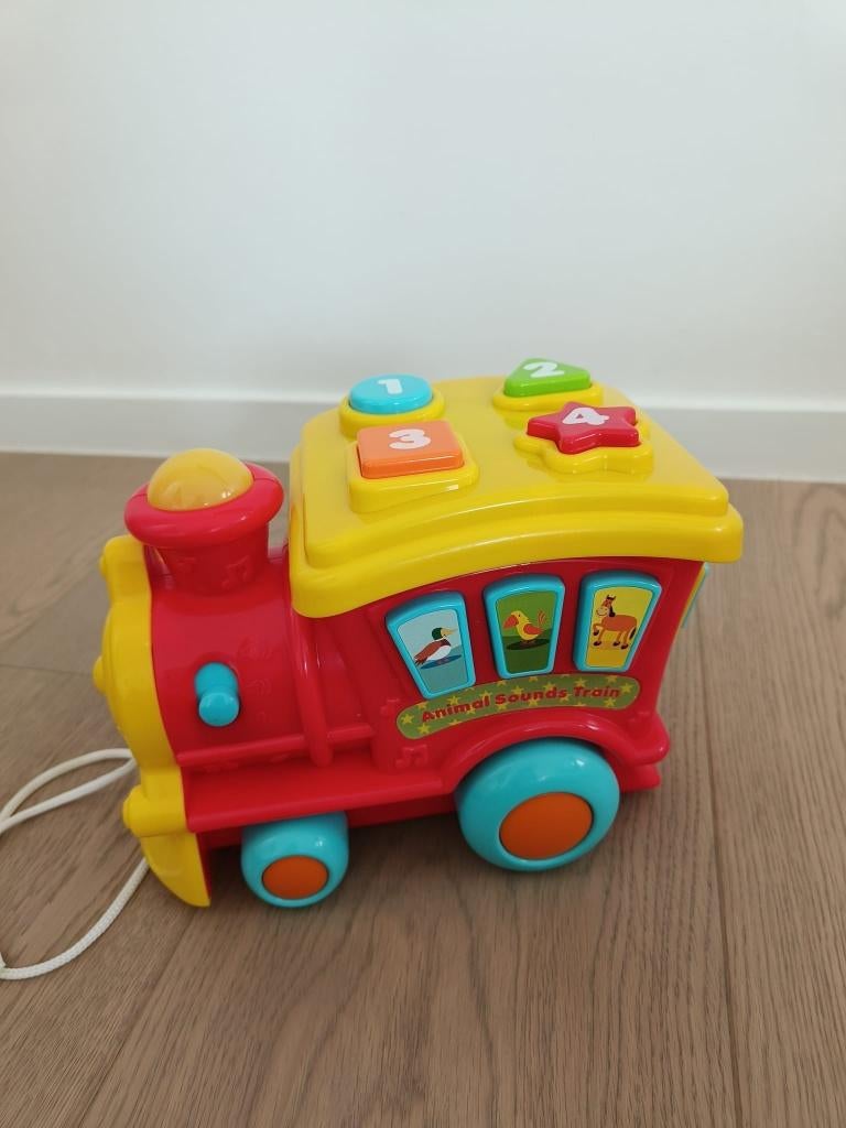 Trein met dierengeluiden WinFun, Ophalen of Verzenden, Zo goed als nieuw, Auto, Met wieltjes