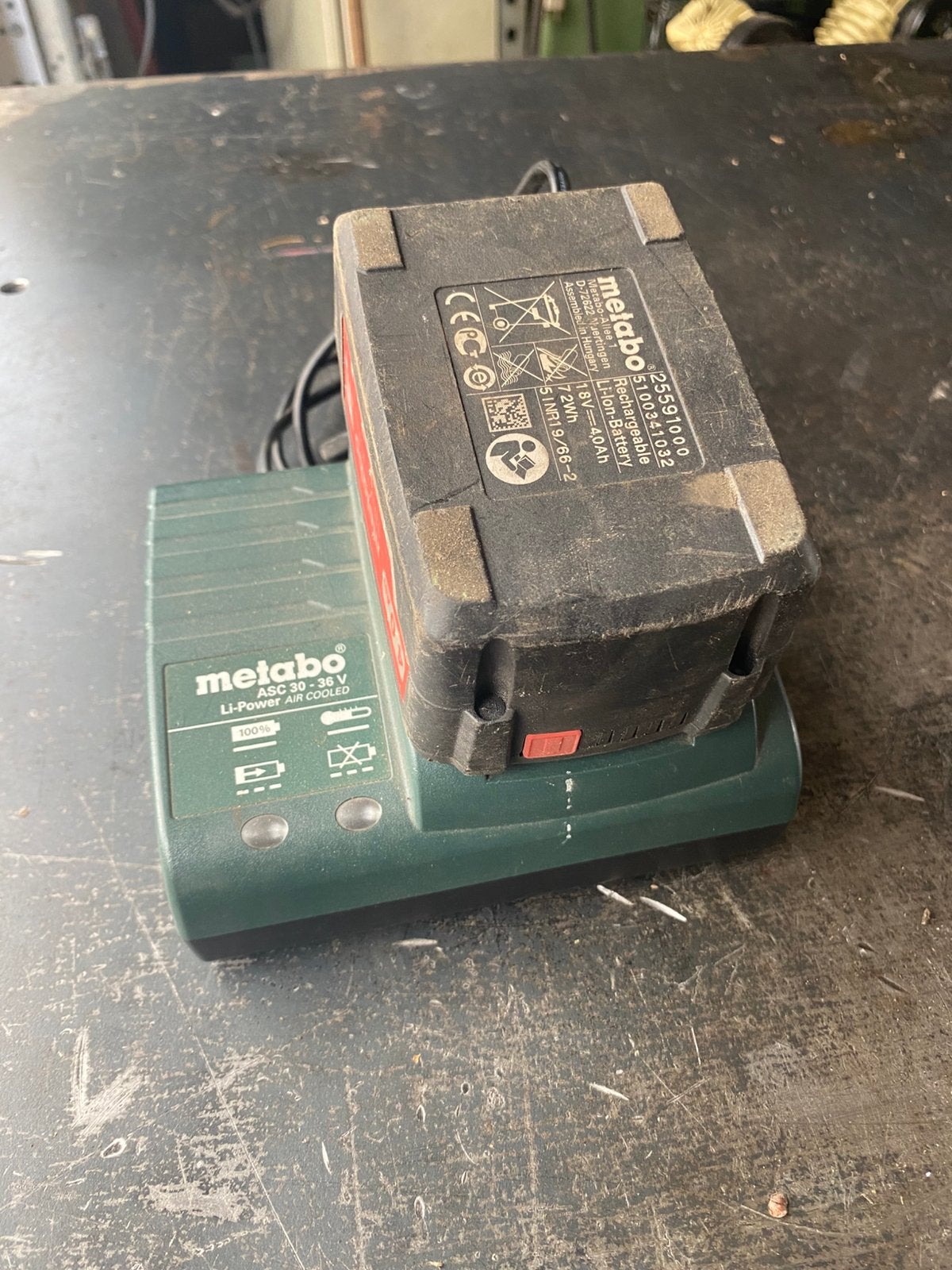 Metabo oplader, Ophalen, Zo goed als nieuw