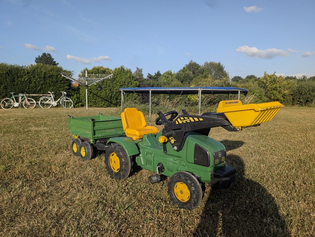 Tracteur à pédales John Deere avec Citerne et treuil, Enlèvement, Utilisé, Véhicule à pédales
