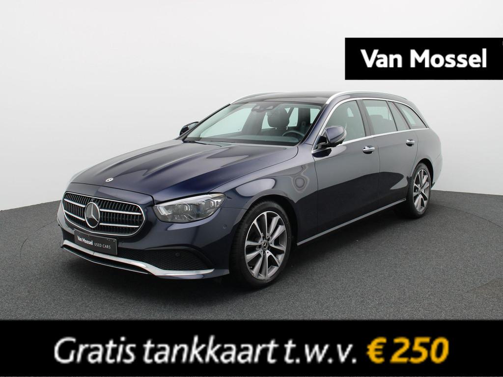 Mercedes-Benz E 200 Business Solution Estate + LEDER + PANO, Auto's, Automaat, 197 pk, Gebruikt, Zwart