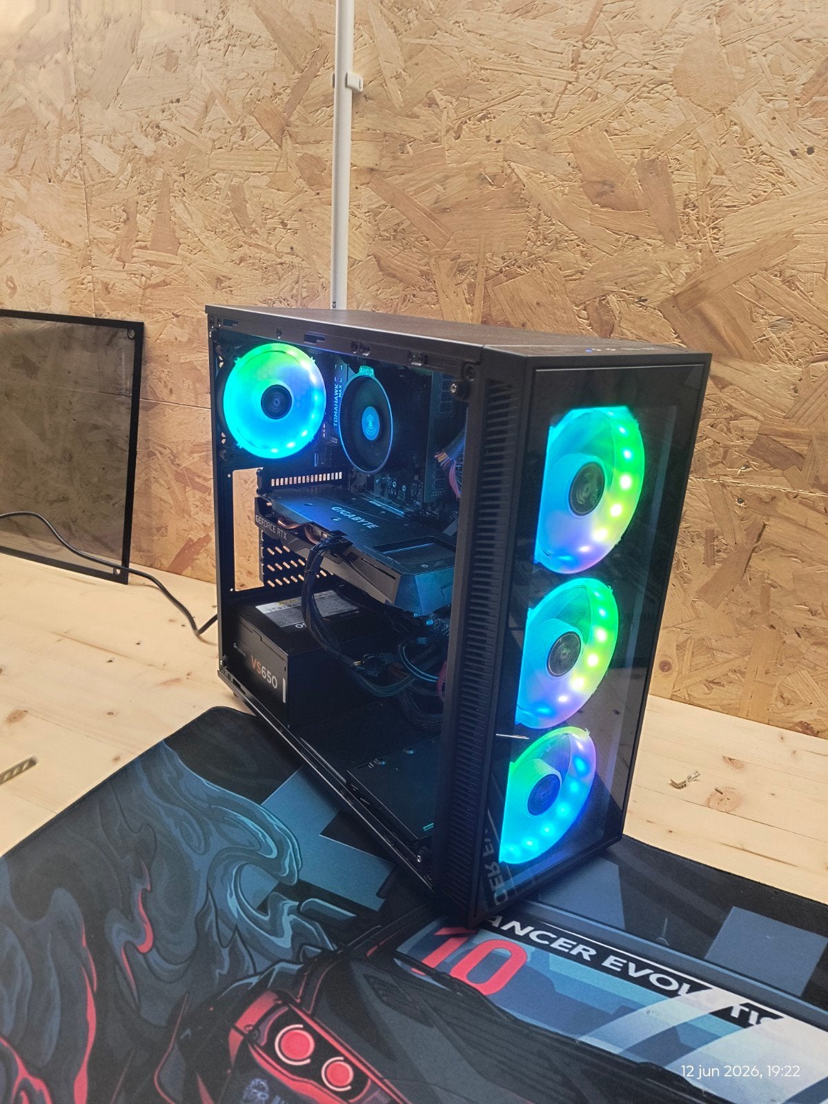 Gaming PC Ryzen 5 3600 RTX 3050 16GB SSD RGB, Ophalen, AMD Ryzen 5, Zo goed als nieuw, Gaming