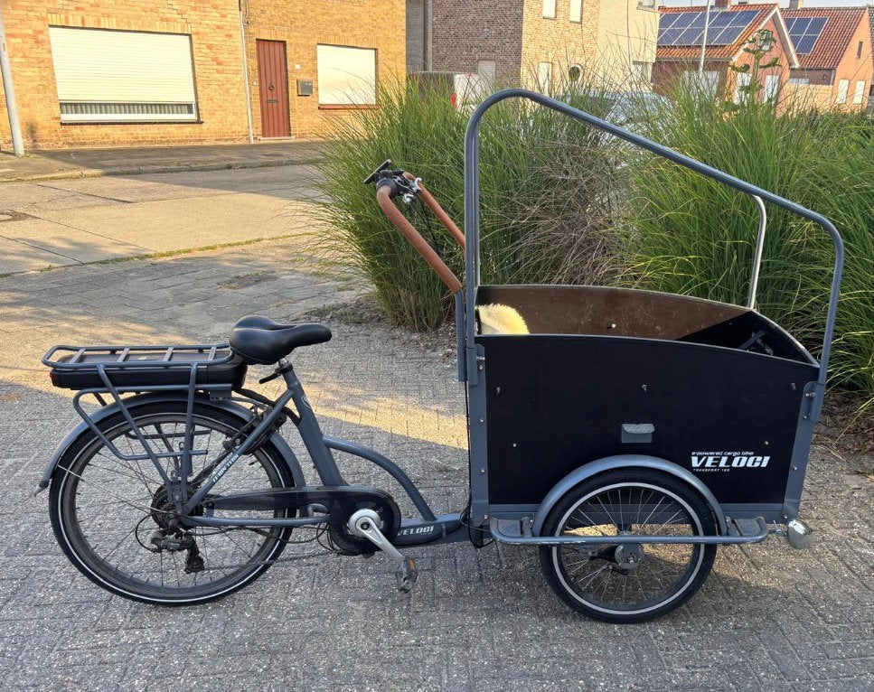 Electrische Bakfiets veloci, Fietsen en Brommers, Ophalen, Gebruikt