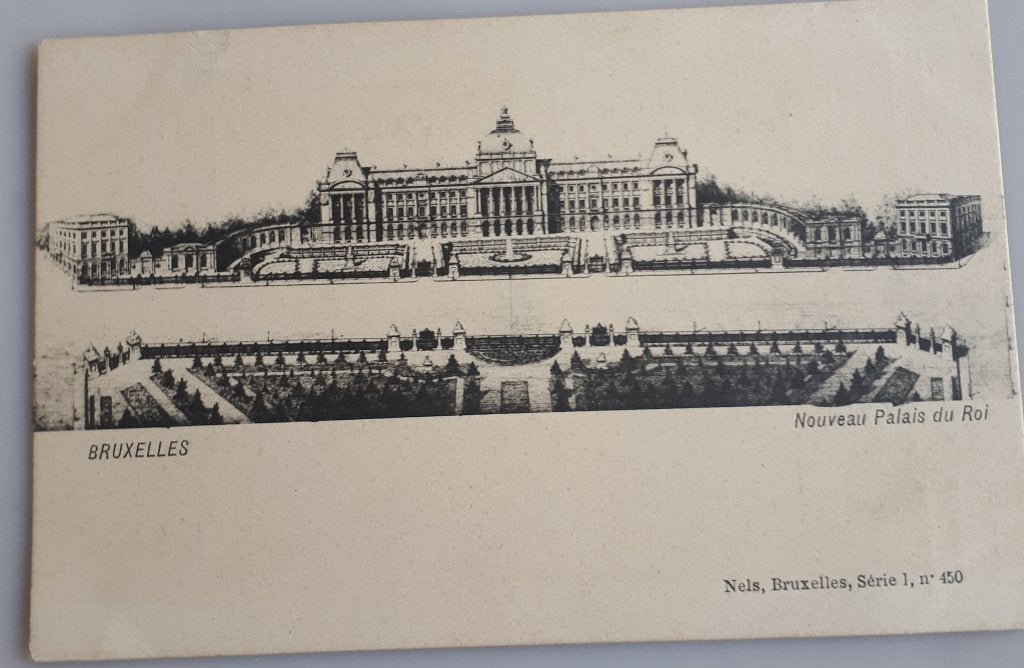 Bruxelles : Rare PC +- 1900 NOUVEAU PALAIS DU ROI Ref B5, Enlèvement ou Envoi, Avant 1920, Non affranchie, Bruxelles (Capitale)
