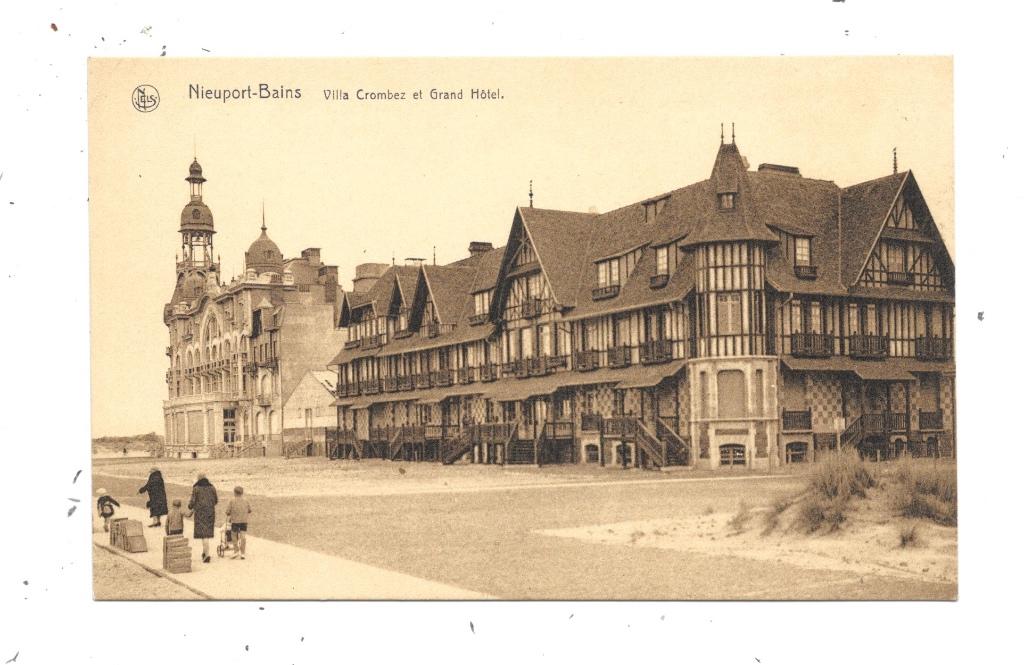 Nieuport-Bains NA115: Villa Crombez et Grand Hôtel, Collections, Cartes postales | Belgique, Envoi, 1920 à 1940, Non affranchie
