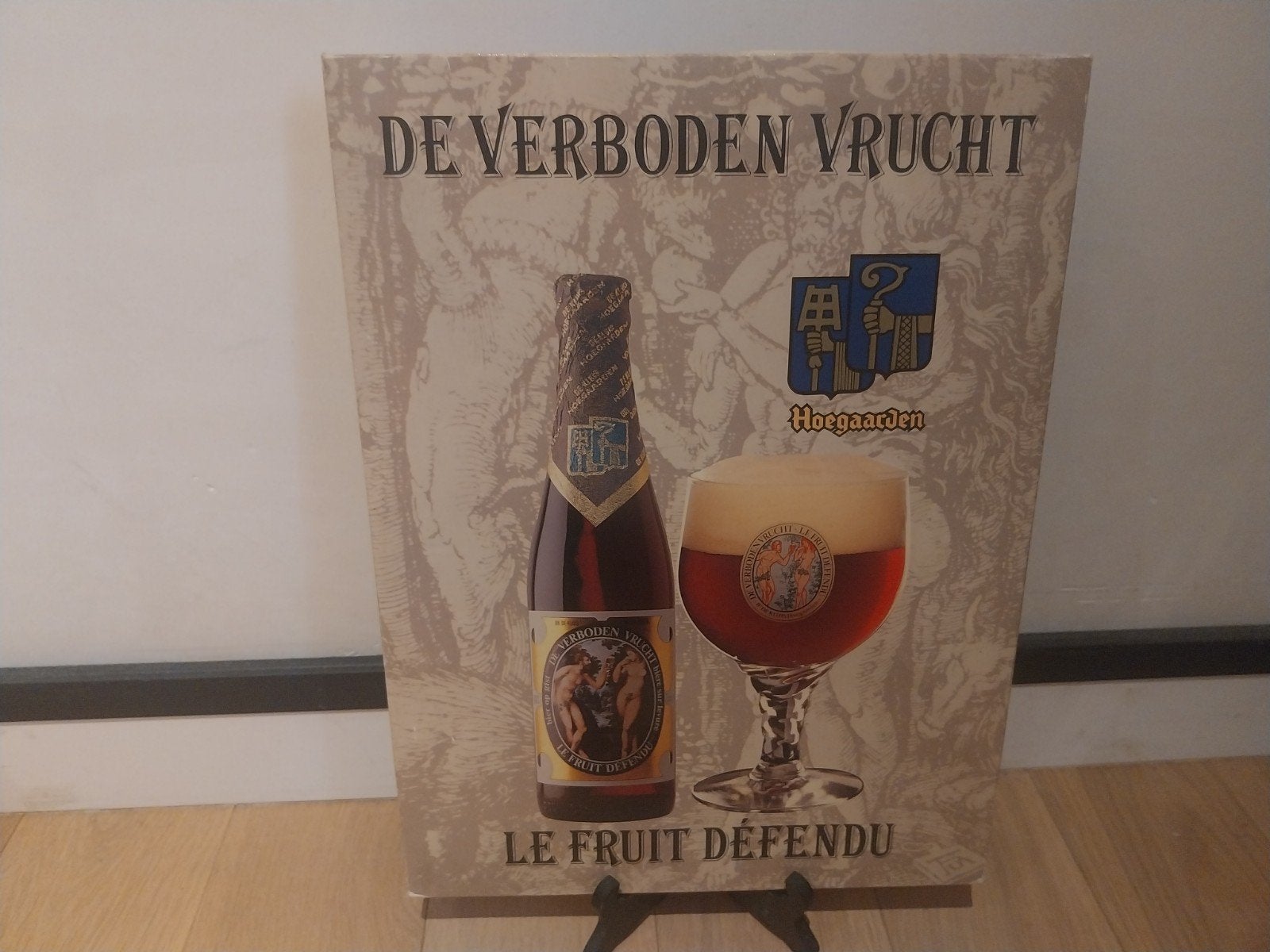 reclamebordje hoegaarden, Ophalen of Verzenden