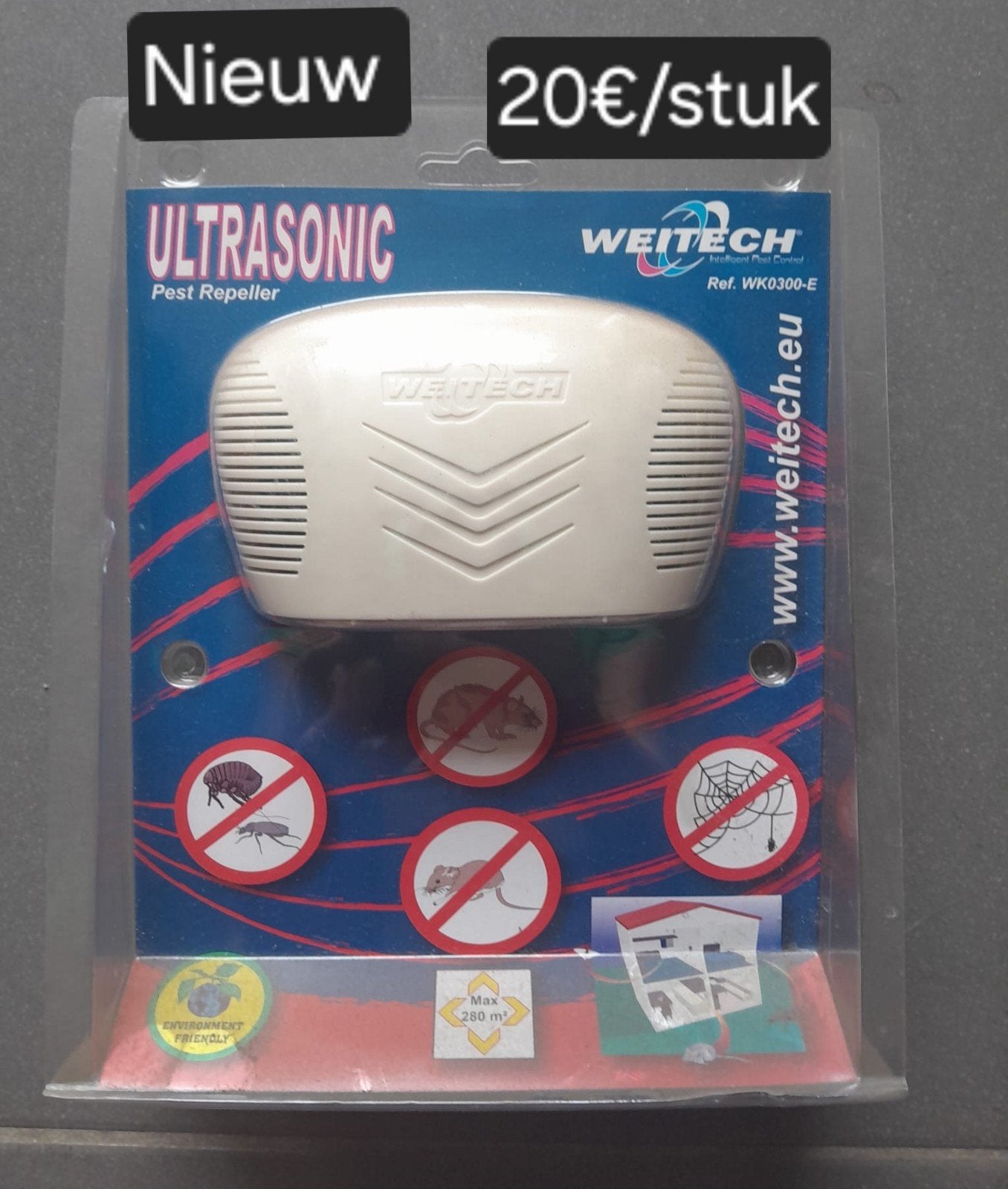 Ultrasonic Nieuw verjager van muizen en ratten, Ophalen