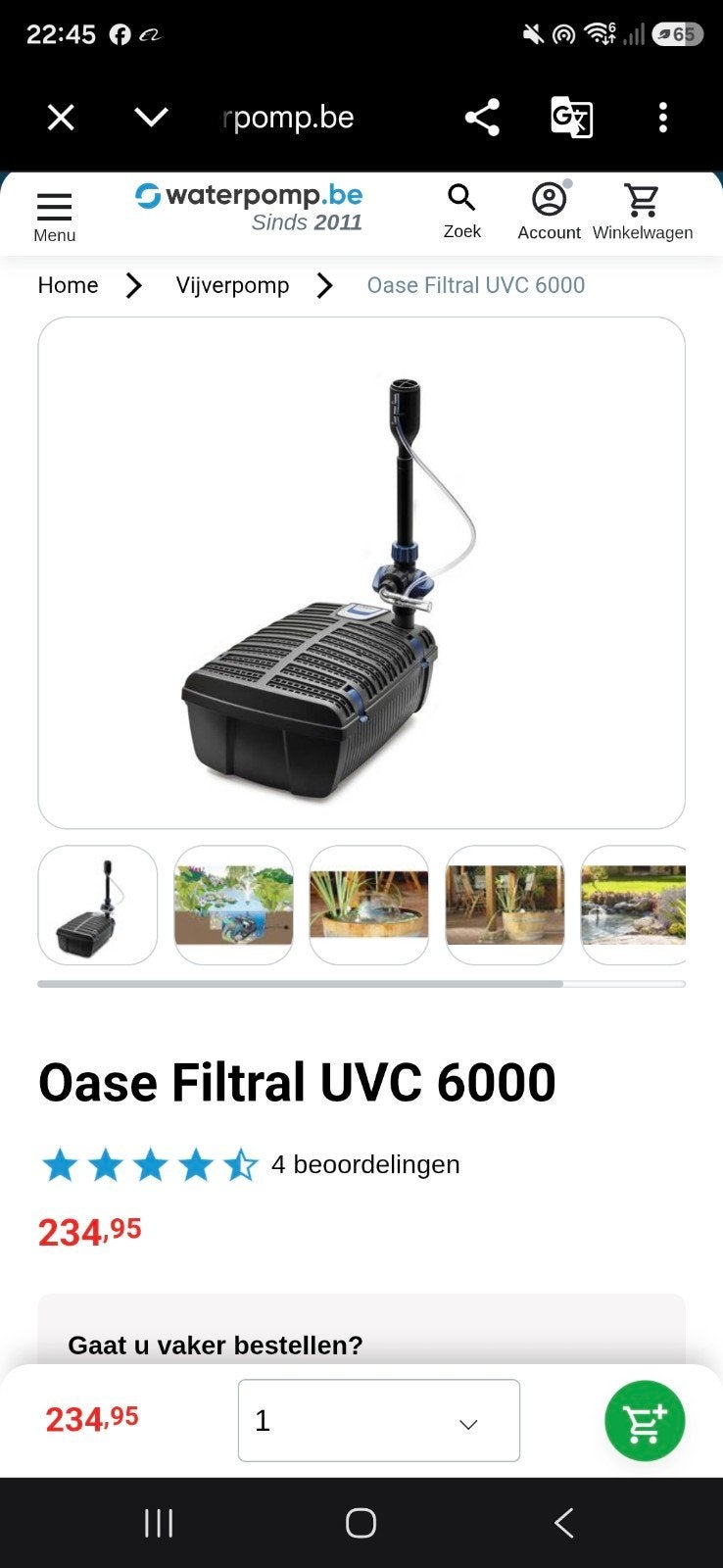 Oase Filtral UVC 6000 | En parfait état | Plus de filtres, Enlèvement ou Envoi