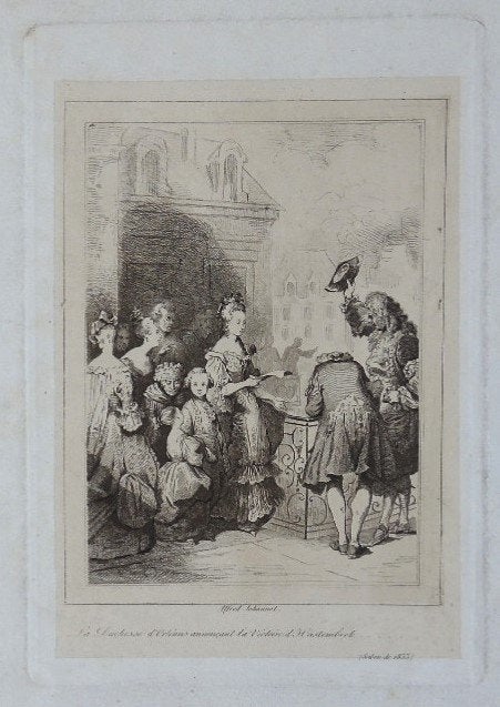 Alfred Johannot ets "La Duchesse d'Orléans", 1833, Enlèvement