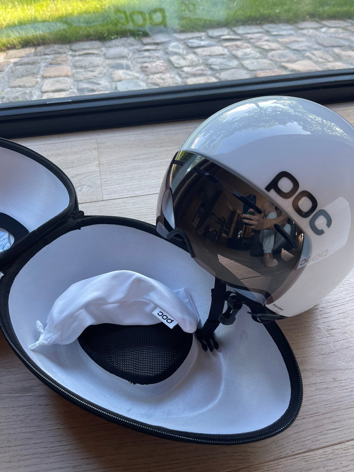 Poc cerebel tijdrit helm, Fietsen en Brommers, Ophalen of Verzenden, Zo goed als nieuw, M, Heer of Dame