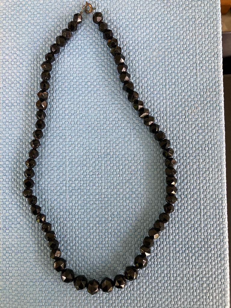 Rouwketting vintage interbellum, Handtassen en Accessoires, Antieke sieraden, Ophalen of Verzenden, Ketting