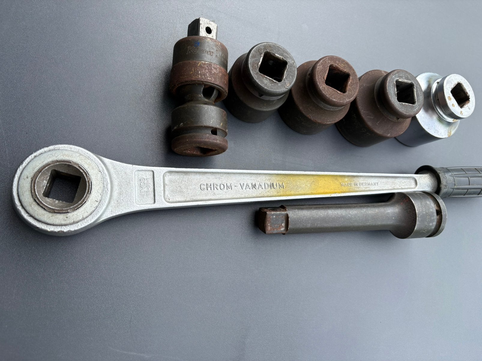 CLIQUET 1/4 HEYCO + accessoires KO KEN 36/41/46/50, Enlèvement ou Envoi, Utilisé
