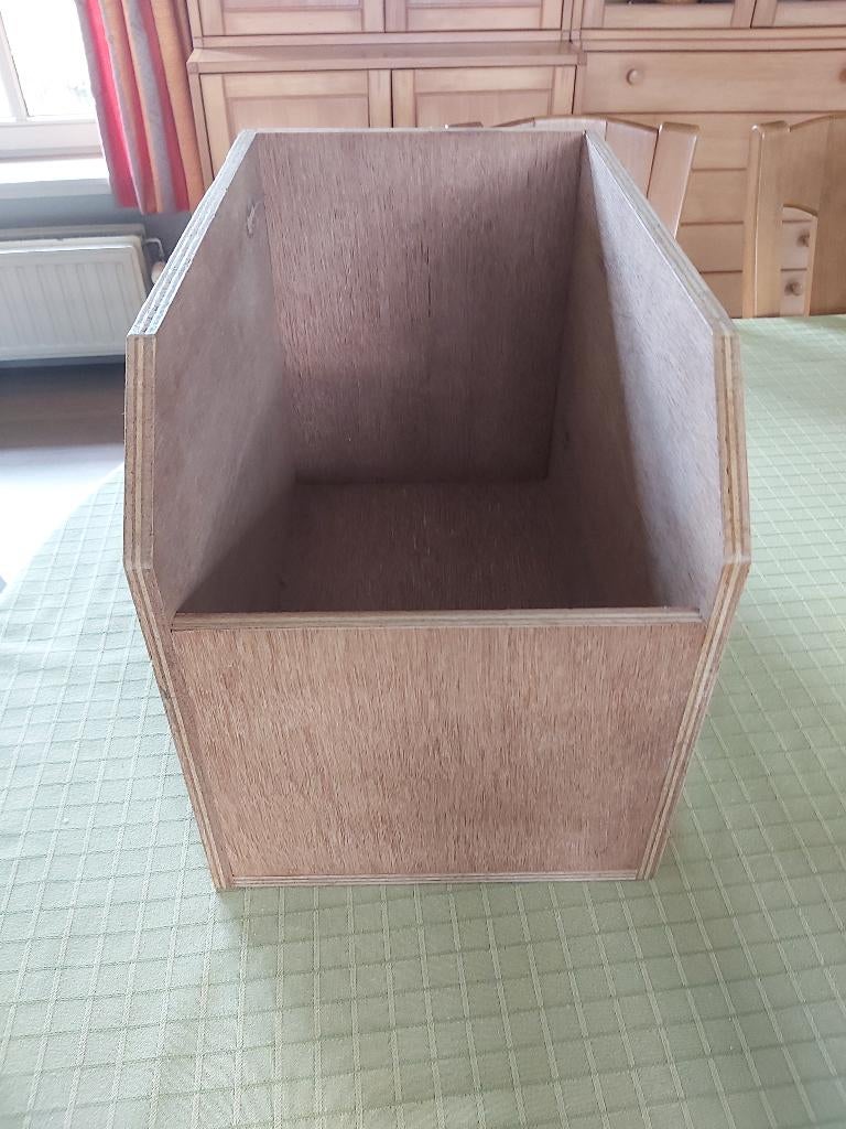 25 Opbergbakken in hout voor strips,boeken of tijdschriften, Doe-het-zelf en Bouw, Kratten en Dozen, Ophalen, Minder dan 50 cm