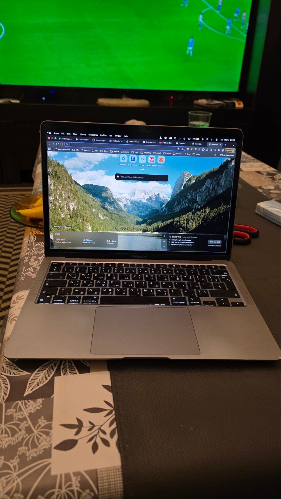 macbook air m1 256gb 8gb ram, Ophalen, Qwerty, 8 GB, 13 inch