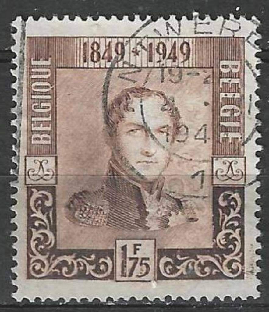Belgique 1949 - Yvert/OBP 808 - Roi Léopold I (ST), Envoi, Affranchi, Oblitéré, Maison royale