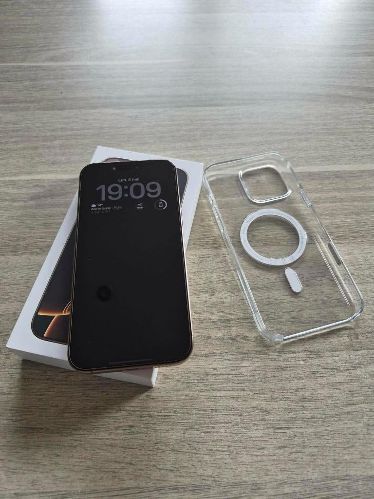 iPhone 16 Pro Max, 256 GB, Enlèvement ou Envoi, Or, IPhone 16 Pro Max