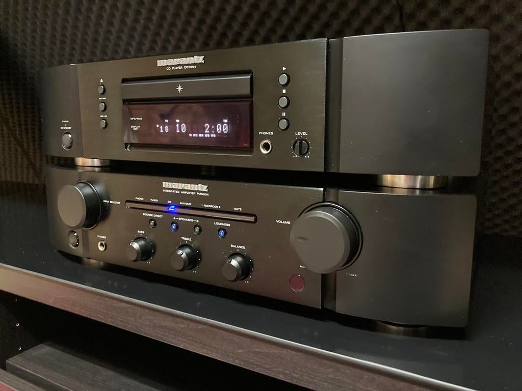 MARANTZ PM5004 versterker + CD5004 CD speler zwart., Ophalen, Zo goed als nieuw, Marantz