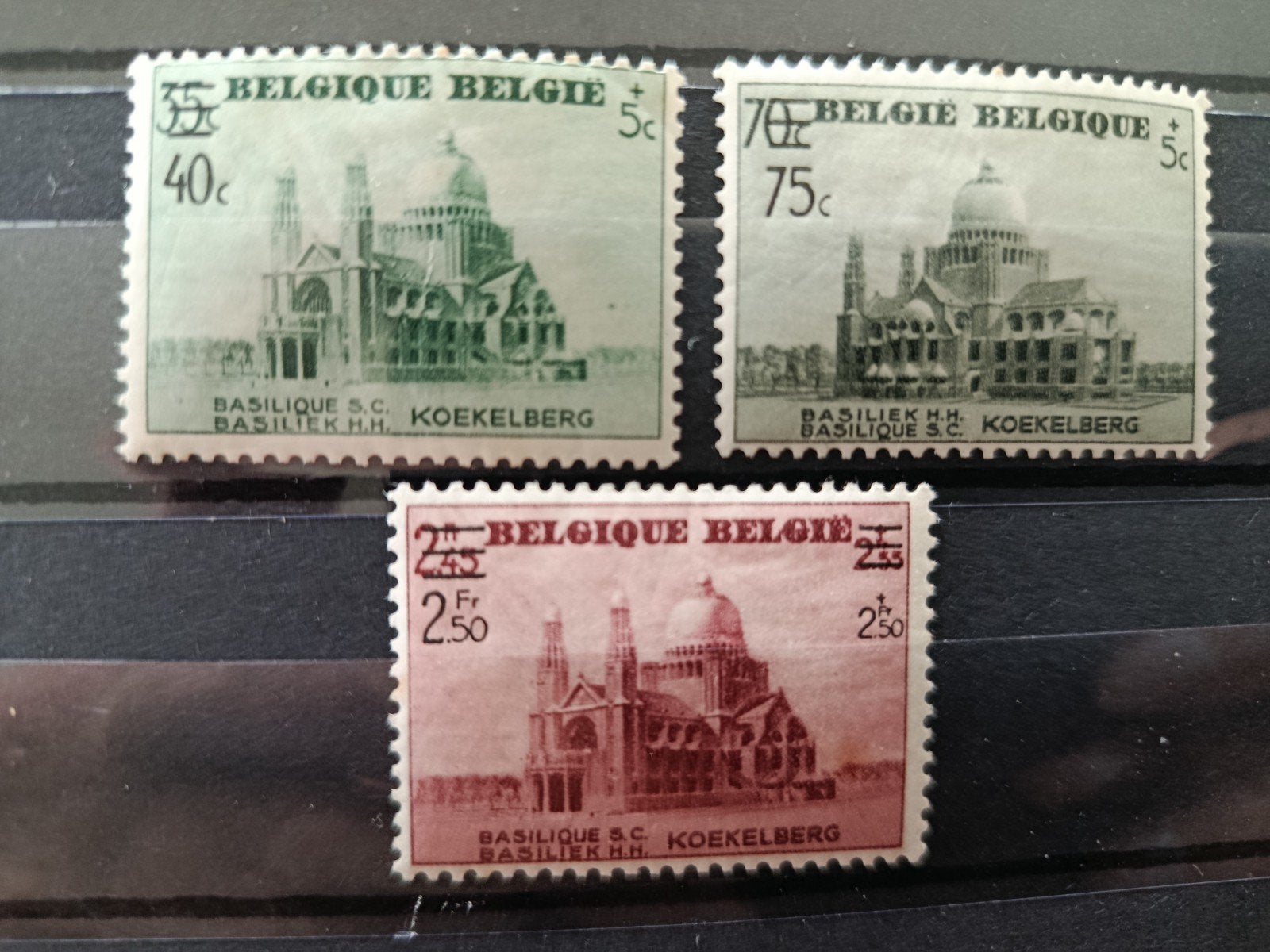 Belgische postzegels,Basiliek Koekelberg., Postzegels en Munten, Postzegels | Nederlands-Indië en Nieuw-Guinea, Ophalen of Verzenden
