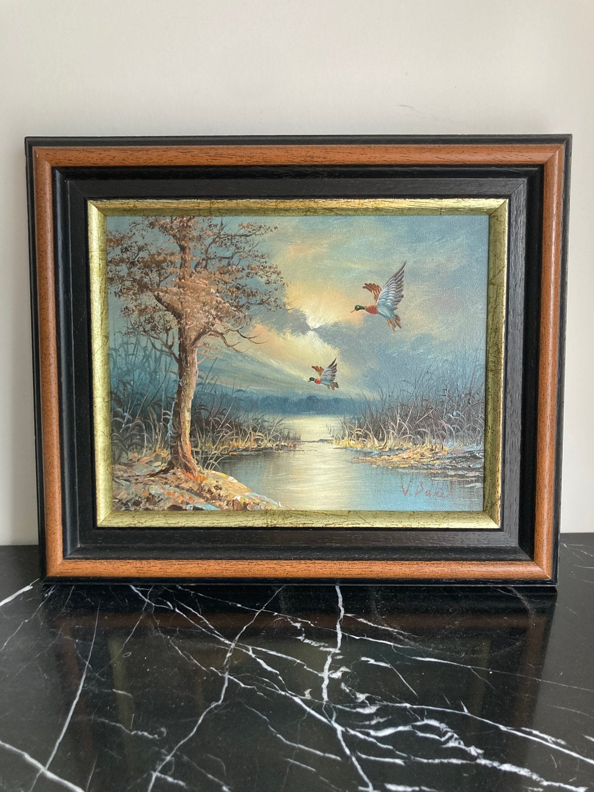 Mooi klassiek, handgeschilderd olieverfschilderij op doek, Antiek en Kunst, Kunst | Schilderijen | Klassiek, Doek, Ophalen of Verzenden