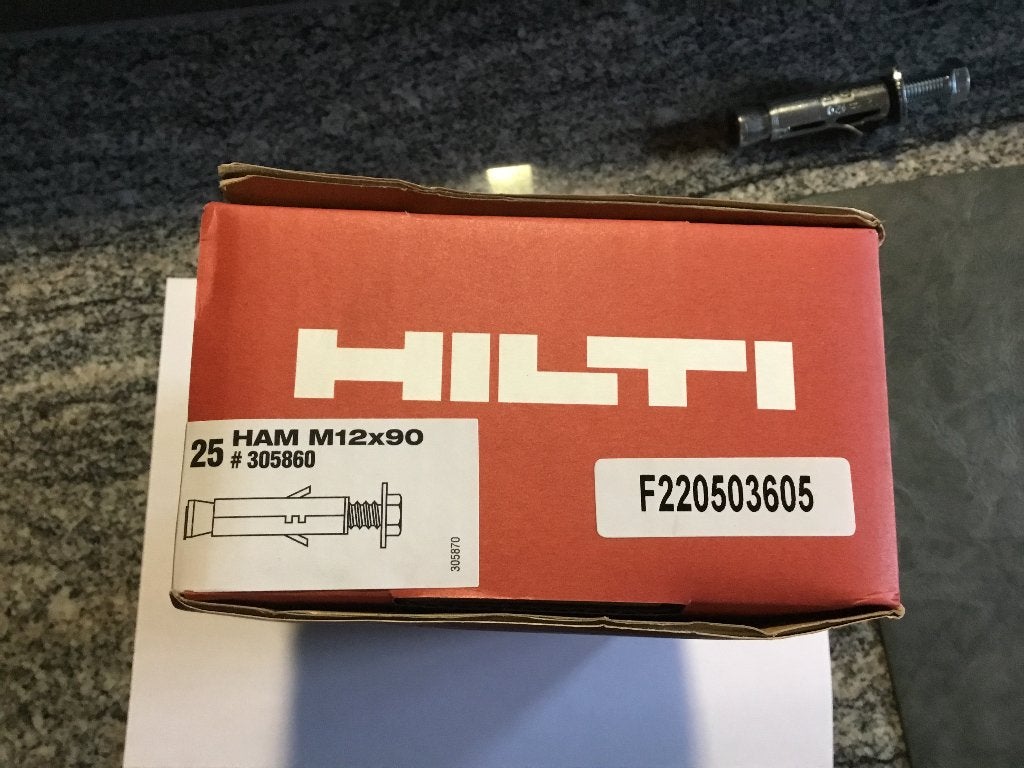 Keilbouten hilti M12x90, Bricolage & Construction, Enlèvement ou Envoi, Neuf, 50 à 100 mm, Boulons ou Écrous