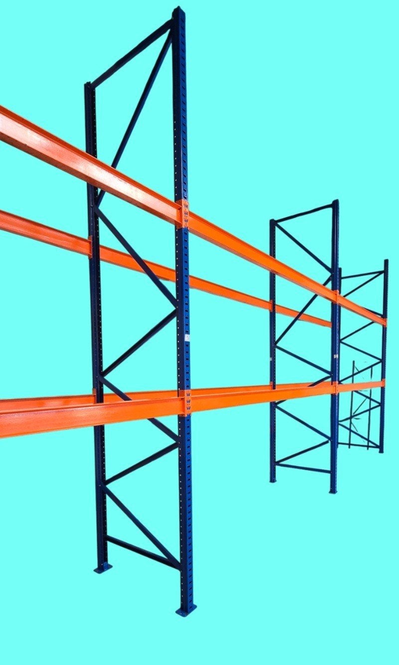 Palletstelling met I balken poutrels rekken magazijnstelling, Ophalen, Gebruikt