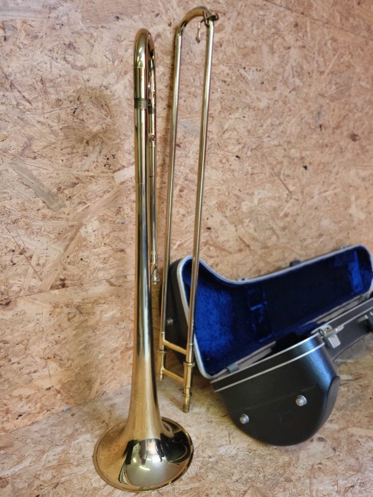 Trombone Amati, Musique & Instruments, Enlèvement, Utilisé, Ténor, Avec valise