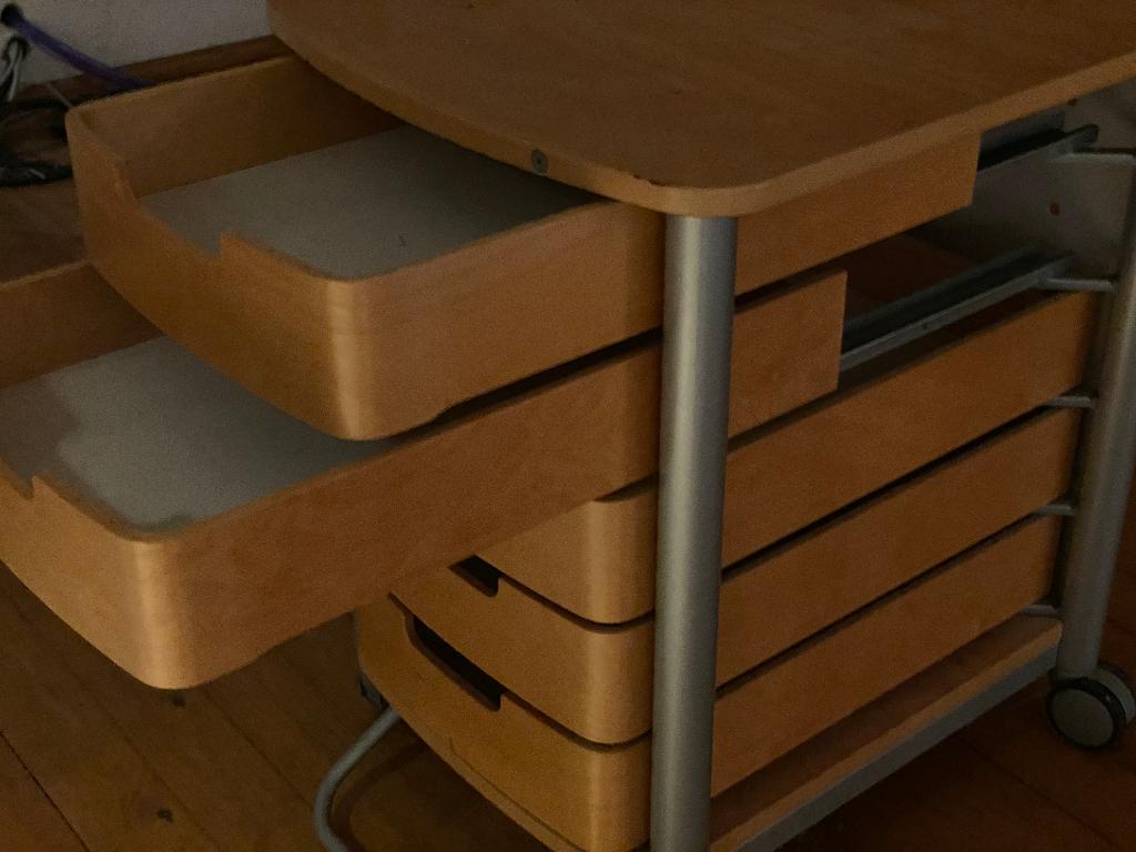 2 bureau lade blokken op wielen en dossierkast, Huis en Inrichting, Kasten | Ladekasten, Ophalen
