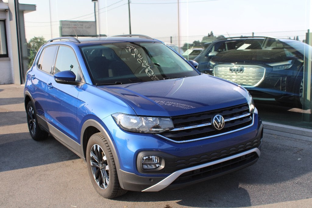 VOLKSWAGEN T CROSS-1.0TSI-AIRCO-CAMERA, Auto's, Volkswagen, Dealer onderhouden, Euro 6, Blauw, Bedrijf