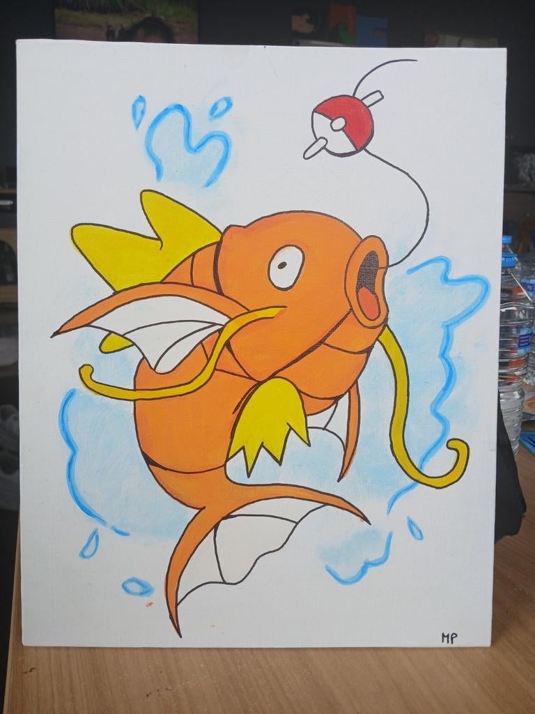 Zelfgemaakte Pokémon schilderijen, Ophalen