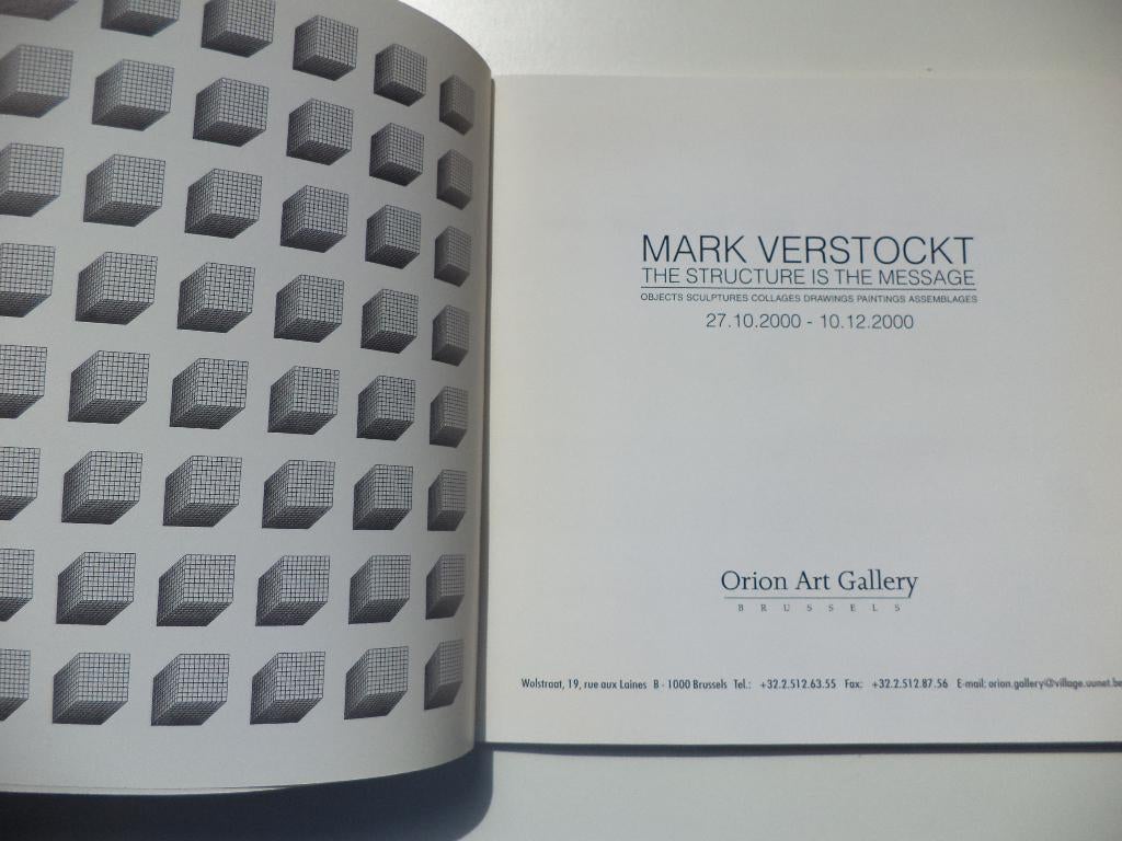 Mark Verstockt 'The Structure is the Message expo catalogus, Enlèvement ou Envoi