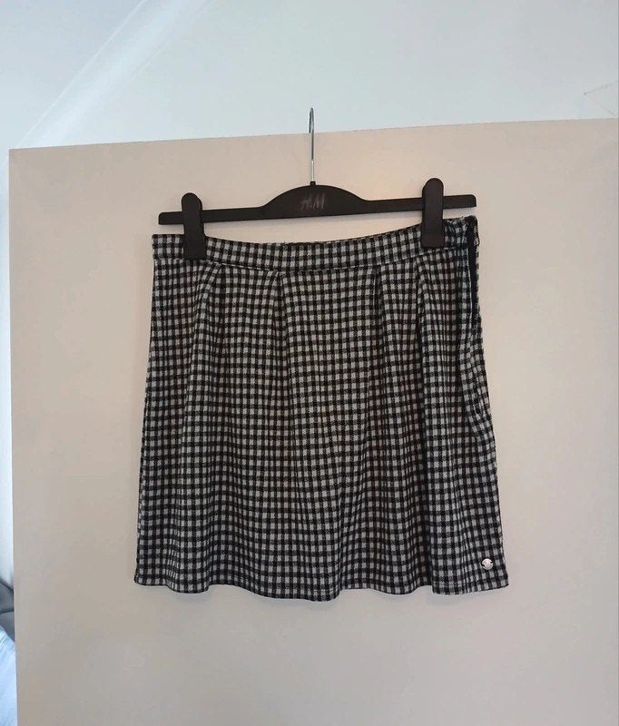 Maat 42 Geruit zwart-wit rokje Groggy Jbc, Kleding | Dames, Ophalen, Maat 42/44 (L), Zo goed als nieuw, Boven de knie
