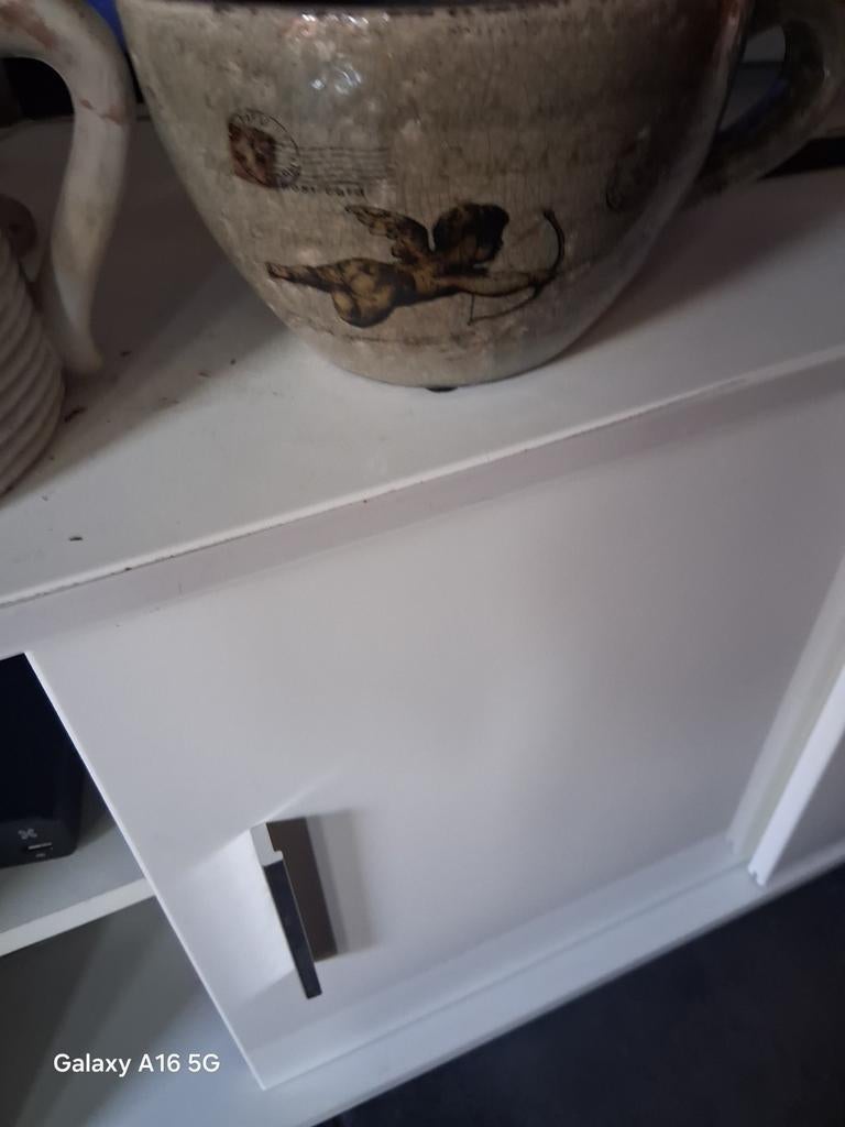 Keramische bloempot vaas .aarde werk .vintage stijlcherebijn, Ophalen of Verzenden