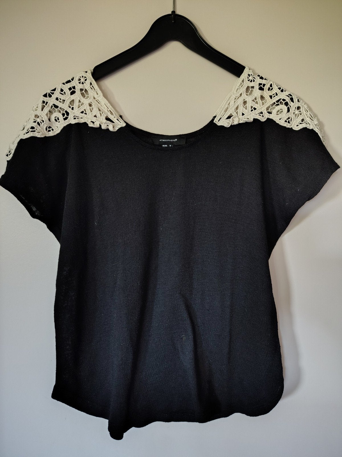 Zwarte T shirt atmosphere maat 38, Kleding | Dames, T-shirts, Atmosphere, Zwart, Korte mouw, Gedragen
