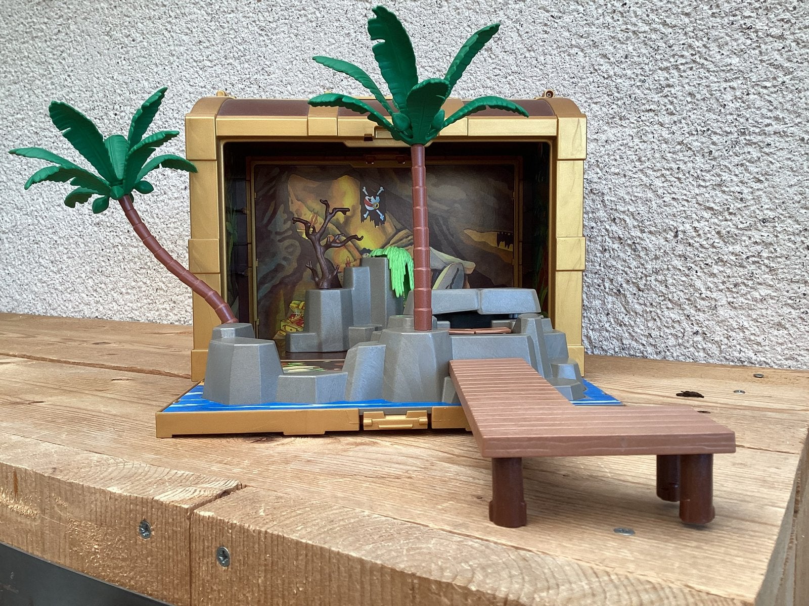Playmobil 4432 Piraten Schatkist Pirateneiland + accessoires, Ophalen of Verzenden, Gebruikt