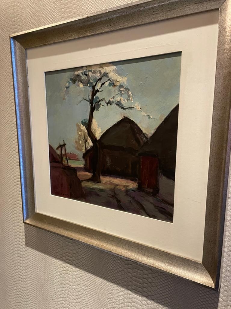 Schilderij  landschap, Ophalen