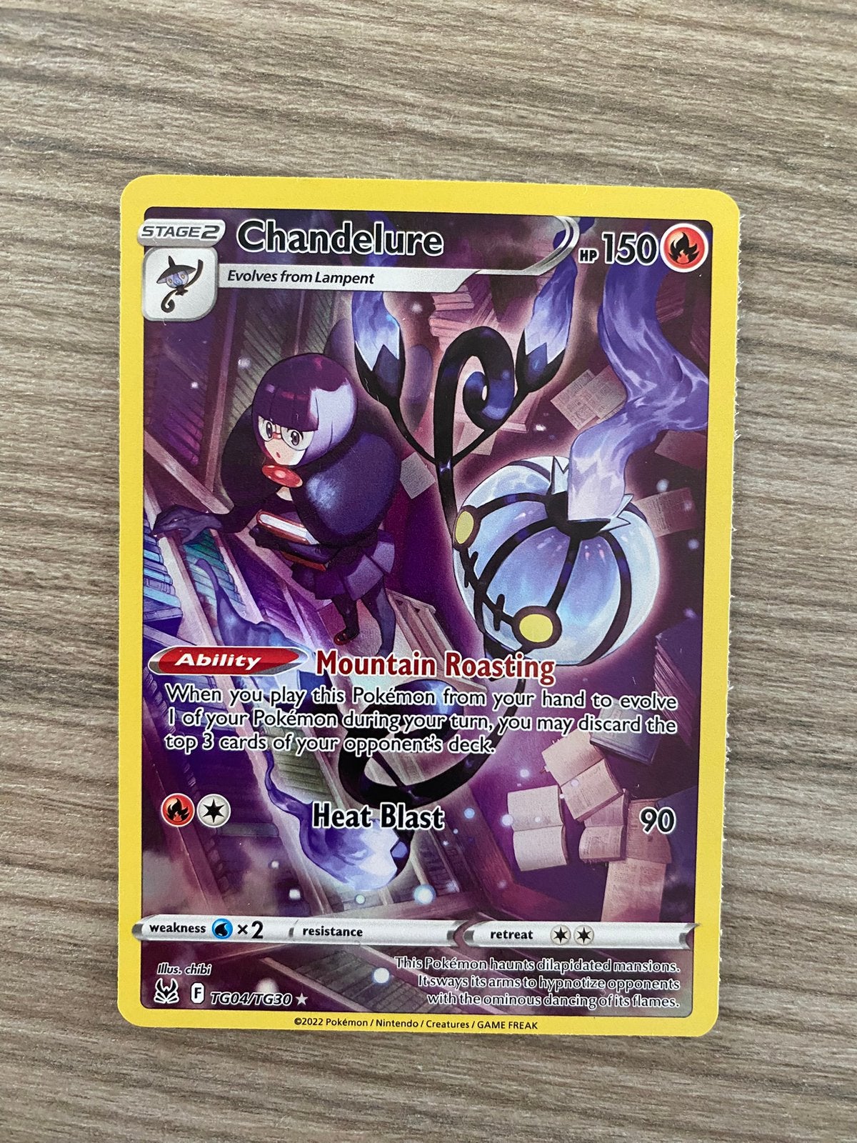 Chandelure (TG04/TG30), Ophalen of Verzenden, Zo goed als nieuw, Losse kaart, Foil