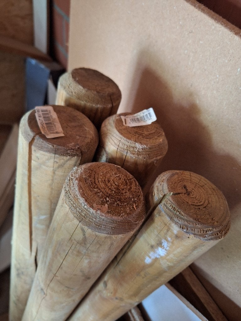 Houten palen, Ophalen, Nieuw, Minder dan 180 cm, Palen