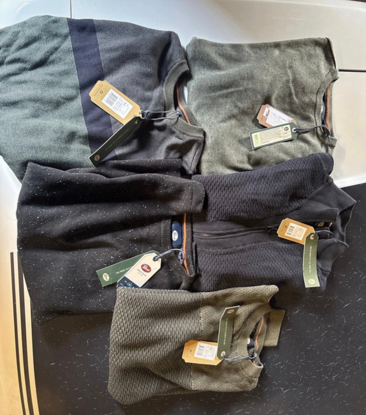 Lot 5x petrol truien. Maat S, Ophalen of Verzenden, Nieuw, Maat 46 (S) of kleiner