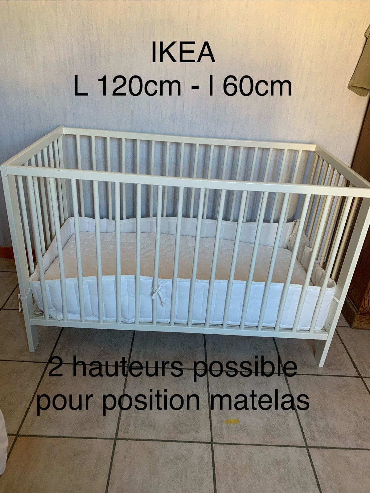 Lit cage, Enfants & Bébés, Enlèvement, Comme neuf, Lit
