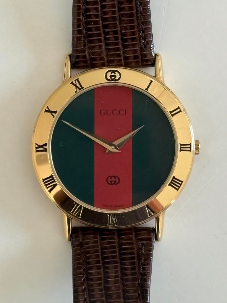 Gucci 3000M - Montre vintage - or - 33 mm - Quartz, Enlèvement ou Envoi, Comme neuf, Acier