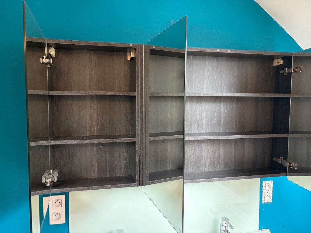 Spiegelkast badkamer, Armoire à miroir, Moins de 25 cm, Moins de 100 cm, 100 à 150 cm