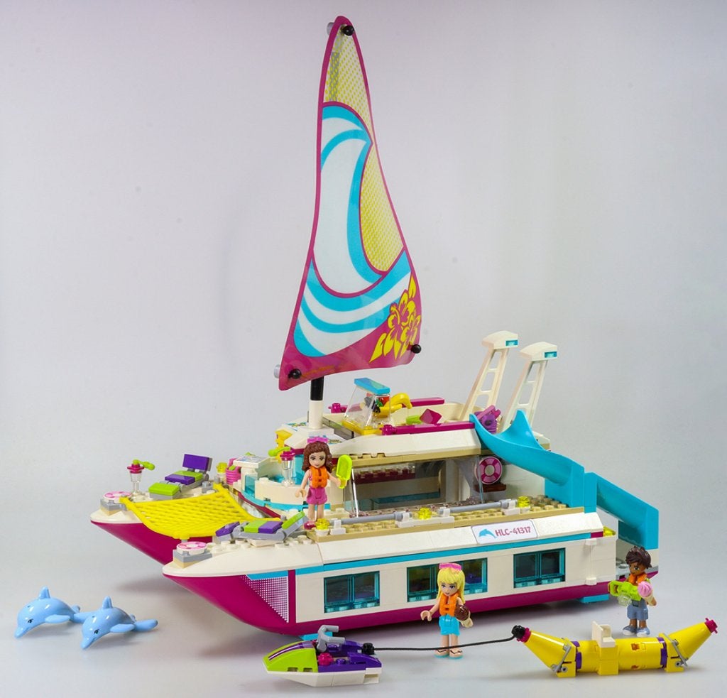 Lego Friends 41317 “Sunshine catamaran” - volledige set, Gebruikt, Lego, Ophalen of Verzenden, Complete set