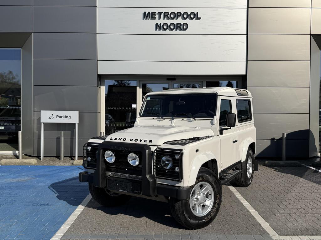 Land Rover Defender 90, 90 kW, 122 pk, Zwart, Wit