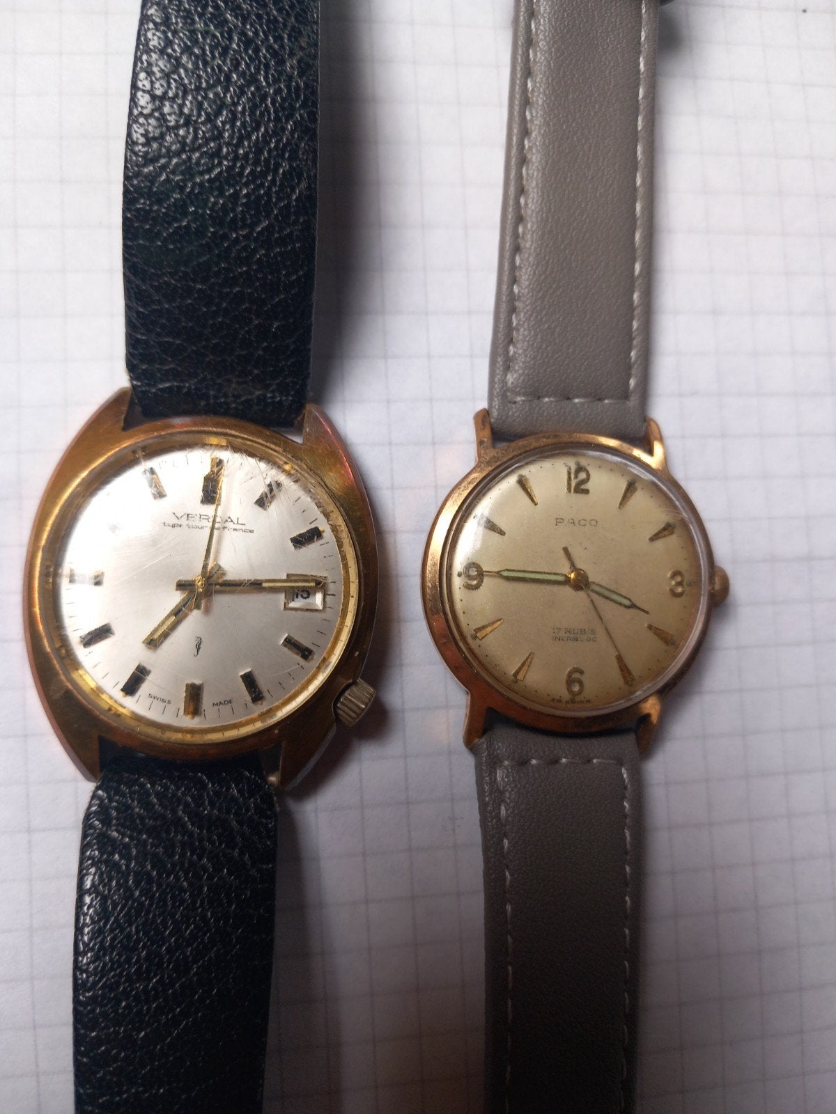 2 oude opwindbare polshorloges., Handtassen en Accessoires, Horloges | Antiek, Ophalen of Verzenden