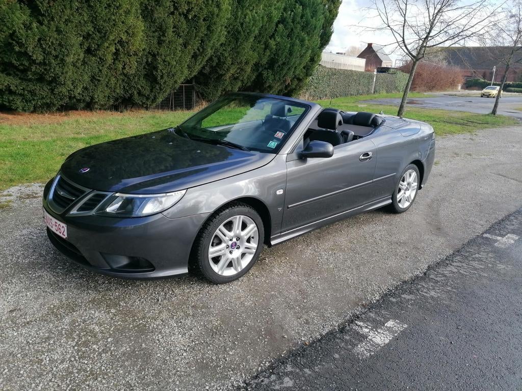 Saab 9 3 cabriolet tid 2011, Autos, Cuir, Argent ou Gris, Achat, Cabriolet