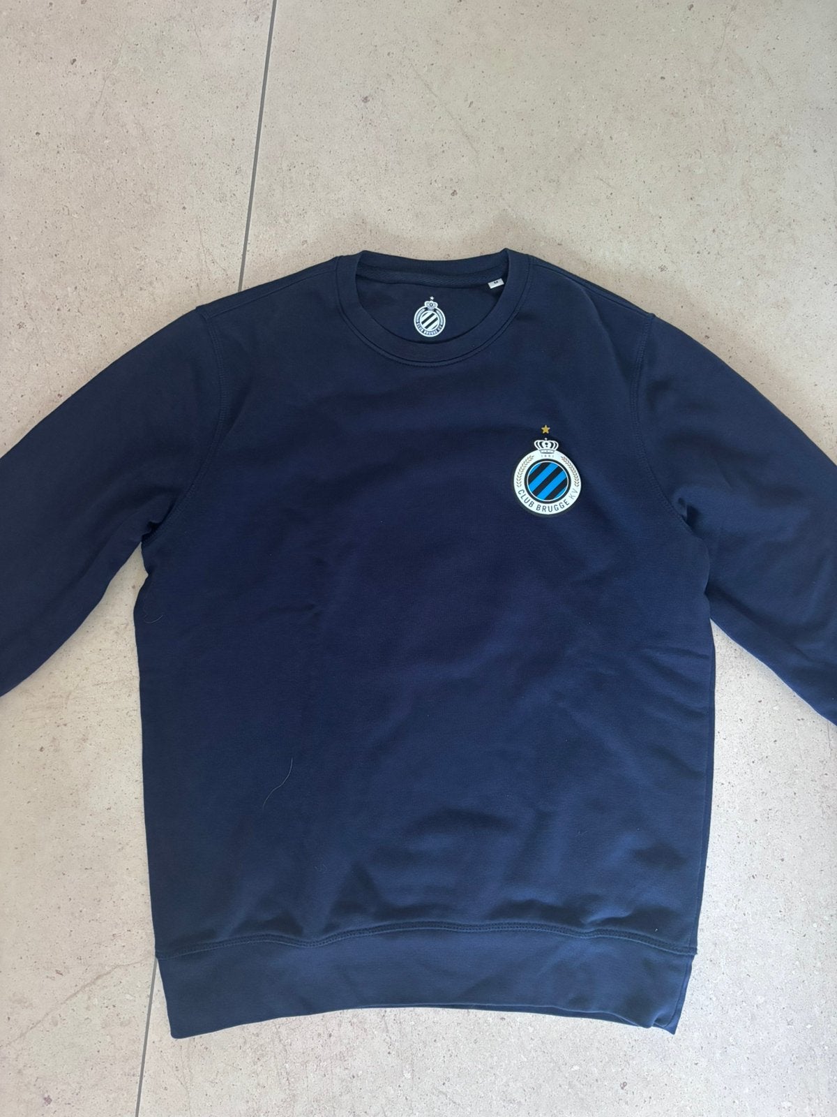 Club Brugge Sweater, Ophalen of Verzenden, Zo goed als nieuw, Maat 48/50 (M), Blauw